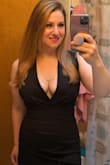 This dress was better than I hoped for! I just had twins 8 months ago and very self conscious about my body. This dress hid everything I wanted it to perfectly! I didn't need a bra but I did use some boob tape. It was perfect for a night out with the girls! - Abby S.
