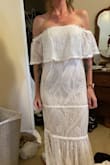 I bought this dress as a wedding dress and it was PERFECT for my outdoor Nashville wedding! I ordered the XS and it fit very well...just a teensy bit tight in the bust. Length was perfect for my height and I got tons of compliments on it. I adored the vintage boho vibe of it. The material is high quality, with a good weight. Just a lovely dress!! - MJ J.