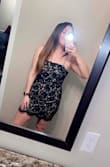 Love this dress. I wore it to my friends rehearsal dinner and got so many compliments on it. My only complaint is that the chest area is a little large on me. The L fit is definitely meant for a tad bigger busted girl but other that a great dress! - Kelsey D.