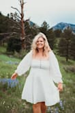 I searched everywhere for a beautiful white dress that didn't make me feel like a marshmallow. Not only does it fit great but it also is SUPER comfortable! I would buy this dress again if there were more colors honestly. - Stephanie W.