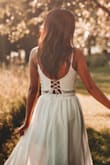 Fits perfectly. Wore this for our wedding pictures. Absolutely perfect. - Jenny E.
