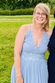 This dress had to be hemmed but other than that very nice fit! - Amanda B.