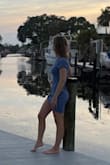 Good quality thick fabric. Only complaint is that it is almost too short for someone probably 5'6 or taller. I'm 5'7 and found myself pulling it down constantly. It's hard to find clothing that fits taller women. I pulled it down in this photo, but it does ride up if you're tall - Heather C.