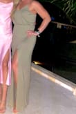 Love this dress!! I have an athletic build and run between small and medium. I wanted a little looser fit so I ordered a medium and it fit great. Love this dress!! - Karrie H.