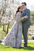 I got this for my engagement pictures and got a medium even though I tend to fit in small just because I wanted it to be super flowy. The only issue that I had was that it ran a little small and the sleeves were a little tight. - Eva F.