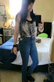 Love how these jeans feel on me. I originally got a size 28 because based on the reviews I thought they may run a little small. I ended up exchanging them for a 27.  I normally wear a size 4 jean. - Marcia D.
