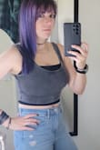 Love this crop tank. I definitely do the layered look with it, but I love it for a casual active chic look for work. (I'm a hairstylist.) - Marcia D.