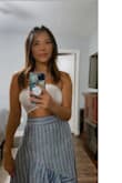 This skirt is so comfortable and the perfect length even for a petite frame like me. Pairing it with a simple white cropped top and you can go casual or dress it up with wedge sandals. Can't go wrong. - Miranda L.