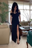 For the price, good quality material, fit is good on my body type. Will take to my alteration lady to tailor a few spots to make more custom fit.  It's a timeless basic black classic dress. The front slit is a plus!!!! Very elegant and sexy dress. - Trung Q.