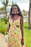 This dress was perfect for a beach trip! I got soooo many compliments on it! I love the cutout and the built in wire. Can't wait to wear it again! - Keiana H.