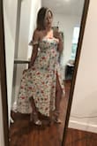 I wore this dress as a guest for a summer wedding and got so many compliments. The slits go up pretty high so watch out for the wind, but overall so cute. - Chandler B.