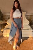 So pretty! I got so many complaints! Luv the color and lightweight material. Snug on my waist like expected. - Nicole A.