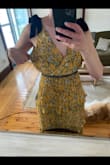 This dress is beautiful and the quality is incredible. I'm 6' tall and it fits me more like a midi but I actually prefer that. Like other reviews have said, the top is HUGE. I'm between a medium and small in Lulus dresses so I sized down to a small hoping the top would fit, but it didn't. The bottom is stretchy and comfortable but clings nicely. The top has so much extra fabric and definitely fits at least two sizes bigger. I would just keep in mind you'll probably have to alter it. - Morgan C.