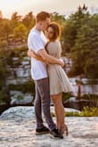 It was such a flattering dress! I took my engagement pictures in it and it was absolutely perfect! It fit nicely in all the right places of my body. - Gina P.