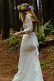 This dress is breathtakingly beautiful!!! I received so many compliments and it has the look of a very expensive dress. I ordered mine for our small and intimate mountain ceremony and couldn't have been more happy that I chose this dress. It fit me like a glove and the back is stunning! I decided last minute to add something more to it so I ordered a wedding dress belt from Amazon for only $15 and had it sewn on the waist. I also had 2.5 inches taken off the bottom but chose to leave the back long which I am so happy I did. I dressed it up with white heels from lulus as well. I am very happy I chose this dress! - Jenny G.