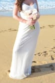 Bought this dress for my elopement and didn't have super high expectations based on the price, but was so so happy with it. Great quality with such beautiful beading! It was slightly tight in the bust, but fit well everywhere else. Length was perfect for me, but may be long on someone shorter. Overall I loved the dress and was very impressed with the quality for the price. - Erica L.