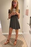 Throw it on and go! Comfy casual cute. Dress up or down with footwear. Washed a couple of times and holding up well. It has movement which I like. - Kazia K.