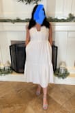 Not one to typically write reviews but I absolutely loved this dress for my bridal shower. Fit perfectly and the straps are adjustable. Super classy and modern but comfortable and not too dressy. I got compliments all day. Definitely recommend. Added bonus- IT HAS POCKETS! - Devan S.