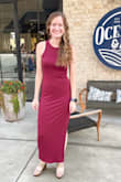 Love this dress! It fits perfectly and is very flattering. It is a little longer than I was expecting on me, but it still looks cute. - Leslie S.