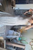 Such a beautiful dress! I'm getting married in Oct, very small wedding, & didn't want to spend $1000 on a dress. Ordered this & another dress. I loved this one but the top strap area was just on the thicker side for me. Amazing quality & definitely worth the price - Nikki S.