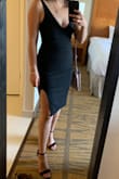 I bought an XS & wasn't sure how it would fit since I gained weight. It fit like a glove. I wore it to a wedding and it was a hit. Great price for quality. Didn't love the built in slip as I felt like it kept sliding up on me. - Gina G.