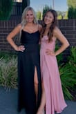 So many compliments on this dress (in black here). Would have prob fit even better if I was about 5lbs lighter. Bust was a little tight but felt so elegant in the gown. - AMY D.