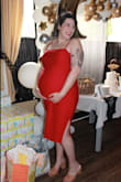 I could not believe how comfortable this dress is but most of all how SEXY this dress would make me feel at literally 30 weeks pregnant! 
I wore it to my baby shower and it was a total hit! Not to mention it was really really comfortable. Had a good amount of stretch so I know I'll be able to wear it again throughout my pregnancy. Love! Highly recommend for all body types !!!!!! - BrittanyRose L.