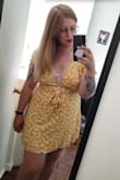 This dress is beautiful, flattering, and perfect for any occasion. However, after one day wearing it, the sleeve in the arm put ripped and is beyond repair. I'm heartbroken, since it is a beautiful dress. I looked at the sleeve that is still in-tact, and sadly it has early signs of ripping, too. I'm disappointed, as I paid duty and really loved it while it lasted. 

I'd give 5 stars for look and feel, but 2 on quality and longevity. - Savannah N.