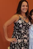 Fit was true to size. Pretty dress and very comfortable. - Andrea O.
