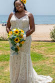 This dress fit like a dream. If anything, I would add a nice sparkly belt. But I was happy with it as is, straight out the box! I didn't need any alterations and it photographed beautifully. - Misty S.