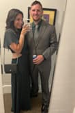 I got a Size M thinking it would fit nice. But it was long and it was a little loose. Had to get it hemmed. Had so many people complement on the dress. - Ana G.