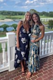 Really enjoyed wearing this dress. It was flattering and very comfortable. I probably should've ordered a small because it was very long (had to take about 7" off the bottom) but I was nervous a small wouldn't fit my hips. - Diana D.