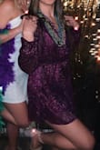 Great!! Was perfect for my Mardi Gras party. I was between a small and medium but the small fits me perfect. The material is stretchy so I would suggest sizing down. - Juliana O.