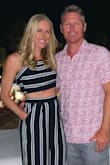 Bought this for a vacation. Wore it to dinner & got tons of compliments! Super comfortable top is tied, so adjustable, I don't have a large bust so just pasty flowers were fine with it. Definitely needed wedges for the pants to be off floor. - Joanna H.