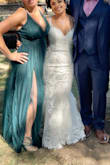 All day I received glowing compliments. I love this dress. Was perfect for an outdoor wedding. The back was such a light weight and stunning addition. - Sky D.