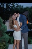 Loved this! Obsessed!!! 10/10 recommended for any bridal shower, civil wedding or any cocktail event! Makes a beautiful form! Ladies we all get bloated from time to time, but this dress hides that! GET IT! - Lessly T.