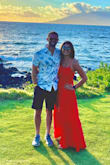 I got a ton of compliments in this dress. I had a little bit of room in the bust, but not so much that I would size down. Can't wear a regular strapless bra with this because of the low back. Wore with flats and it just grazed the floor. - Victoria D.