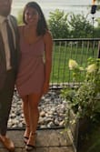 This dress was worn to a wedding and it was a hit. I'm pretty curvy, normally wear a size 6 pant and have a large bust, but I didn't feel like I was spilling out in an unflattering way. - Danielle C.