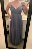 Unfortunately I won't be keeping this dress due to the fit/weight of the material. It is super flattering and beautiful... except with my figure shape it wouldn't zip over my chest unless I sized up to a L or XL, But then the rest of my body would be swimming in lots of fabric! (I purchased a M which usually works fine in most dress styles). I had hoped it would work for a semi-formal ATL wedding this Sept, but ordering up 2 sizes and tailoring will be cost-prohibitive for me, and the density of the flowing fabric would be too hot for the ATL summer temps. Suggest that if you're an hourglass-ish shape, then size up or get ready to tailor. - Kelsey M.