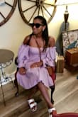 I thought I was going to be too hot in this dress due the awesome material it's made of. It is thick and well made, however after frolicking about in 85 degrees, I was comfortable! - Victoria B.