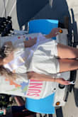 Wore this with some sneakers for my bachelorette party in Palm Springs and absolutely loved it! Gets wrinkled after sitting, but it's not a deal breaker for me. - Dina E.