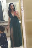 I am glad I ordered a small which is what I normally wear. The length was perfect even with heels. I really liked the dress. - Cynthia F.