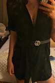 Cute dress, great for summer night out. I'm pretty tall so naturally length was an issue. At my height I don't know about wearing it to meet the in laws but a date night to a restaurant worked perfect. Do have to note that if you have broad shoulders beware it does seem to draw more attention to it, but if you watch your posture you should be okay. - Danielle L.