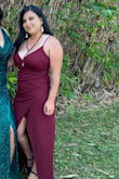 I wish the straps could be adjustable as the v neck sat pretty low and the slit on the thigh is something I had to hold closed as I was sitting down. Those two things made me really uncomfortable while wearing. It's a super cute dress so I do plan on having it altered exactly to my fitting. - Liz A.