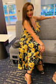 I bought this dress for my sister. She's definitely not an extra small (She's a small), but this size fit perfectly. 
It had a nice flow to it and it looked beautiful on her. - Delfi B.
