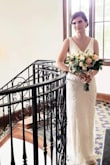 So up until 2 weeks before my wedding date, I had planned on wearing a different dress when I saw this one. I took a chance and ordered a small and extra small and the extra small fit best!

Alterations were done in a week and I was able to have neckline and straps taken up as well as waist taken in so alterations are possible even with the beading! Also had a bustle added - the train is small but it definitely helped move around!

I felt beautiful and elegant on my wedding day and everyone was so impressed when I said my dress was from Lulus. I 100% recommend this dress! - Liz P.