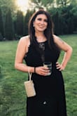 Not too tight, not too loose. Very floaty and perfect for a wedding guest, didn't have to wear a bra either, which was very surprising with the style. - Alina C.