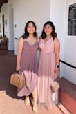 I'm absolutely in love with this dress! So glad I got it in mauve and green. I've attended two weddings this year and they were perfect for both. Ordered a large and the mauve is a bit tighter than the green, which I found odd. Like many other reviews have mentioned, I received a few compliments on this dress! Now waiting for the red one to be in stock lol. - Colleen Y.