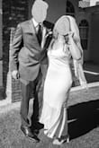 My now husband and I decided to do a mini wedding ceremony last minute. I wanted a dress that was good quality and yet still a beautiful wedding dress. This dress was absolutely perfect in every single way. It fit perfectly and it ended up being an absolute dream dress. If you are looking for a slightly more casual wedding dress that you don't have to spend $3,000 on, look no further. This dress was beautiful, great quality, and the was a purchase I will never regret. It steamed well and came with a dress bag for protection. The only thing that I will say is because it is a thinner fabric, it was easy to see under garment lines, but I ordered a SPANX body suit like thing that went from under breast to mid thighs - zero lines were visible! - Bethany W.