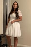 The dress fit well, I received a lot of praise. The measurement was exact and the material of the dress is of high quality. - Natalia G.